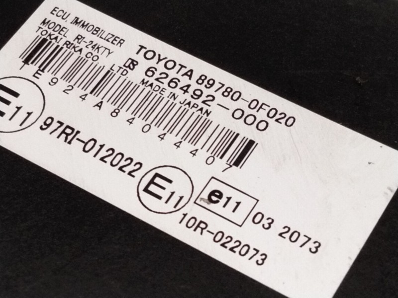 Recambio de centralita inmovilizador para toyota corolla verso (zer_, zze12_, r1_) 1.8 (znr11_) referencia OEM IAM 897800F020  