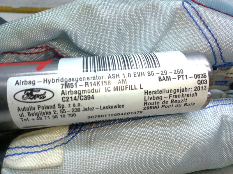 Recambio de airbag cortina delantero izquierdo para ford kuga i 2.0 tdci referencia OEM IAM 7M51R14K158  