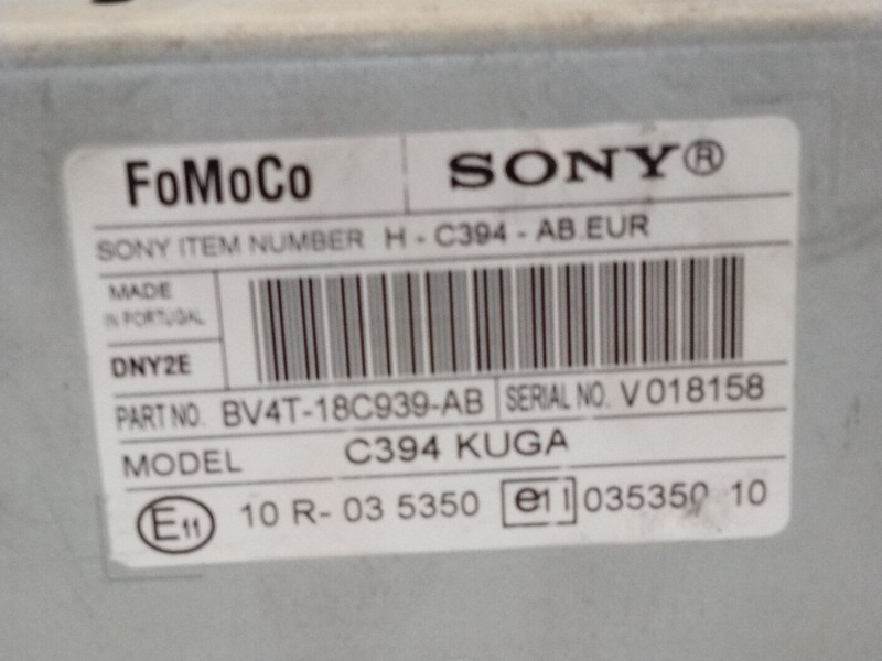 Recambio de sistema audio / radio cd para ford kuga i 2.0 tdci referencia OEM IAM   