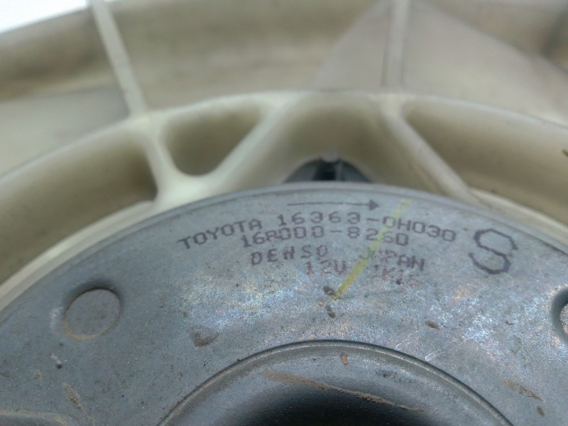Recambio de electroventilador para toyota corolla verso (zer_, zze12_, r1_) 1.8 (znr11_) referencia OEM IAM 163630H030  
