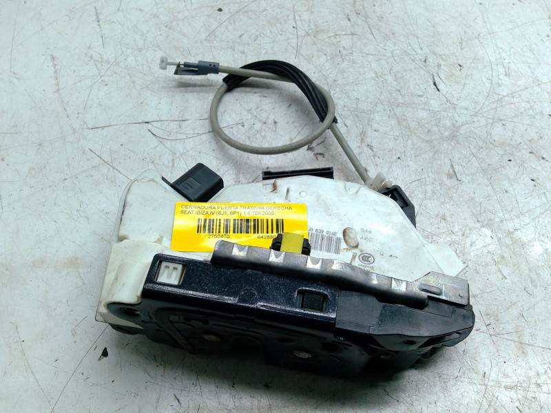 Recambio de cerradura puerta trasera derecha para seat ibiza iv (6j5, 6p1) 1.6 tdi referencia OEM IAM 6J0839016E  