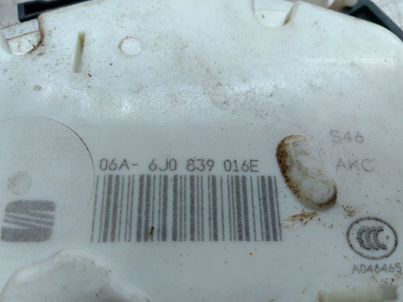 Recambio de cerradura puerta trasera derecha para seat ibiza iv (6j5, 6p1) 1.6 tdi referencia OEM IAM 6J0839016E  