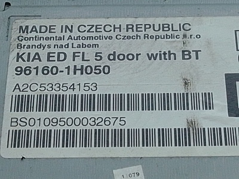 Recambio de sistema audio / radio cd para kia cee´d sw (ed) 1.6 crdi 115 referencia OEM IAM 961601H050  