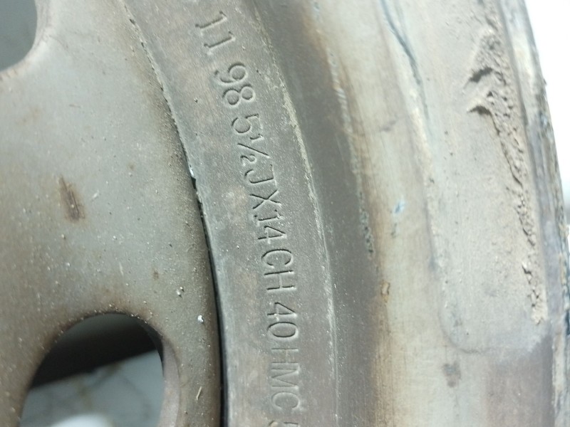 Recambio de llanta hierro para hyundai h-1 furgoneta (a1) 2.5 td referencia OEM IAM 529104A000  