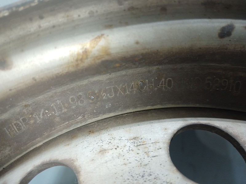 Recambio de llanta hierro para hyundai h-1 furgoneta (a1) 2.5 td referencia OEM IAM 529104A000  