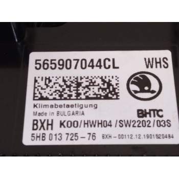 Recambio de mando calefaccion aire acondicionado para skoda karoq (nu7, nd7) 1.5 tsi referencia OEM IAM 565907044  