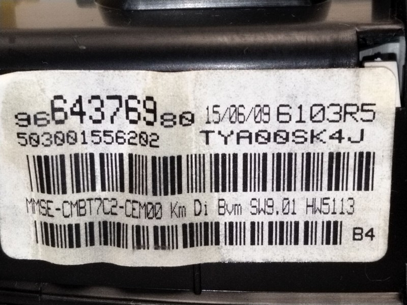 Recambio de cuadro instrumentos para peugeot 308 sw i (4e_, 4h_) 1.6 hdi referencia OEM IAM 9664376980  