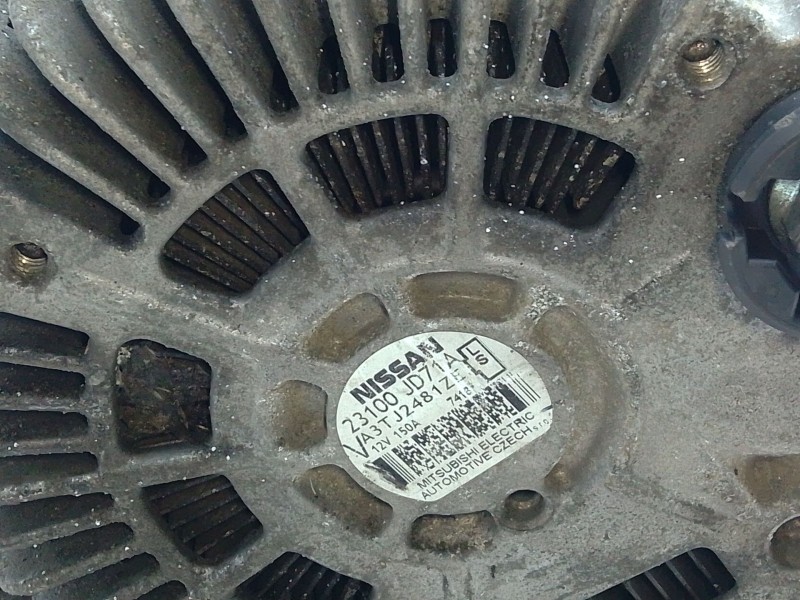 Recambio de alternador para nissan qashqai i (j10, nj10) 2.0 dci referencia OEM IAM 23100JD71A  