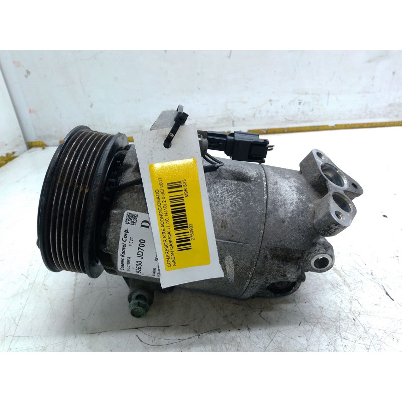 Recambio de compresor aire acondicionado para nissan qashqai i (j10, nj10) 2.0 dci referencia OEM IAM 92600JD700  