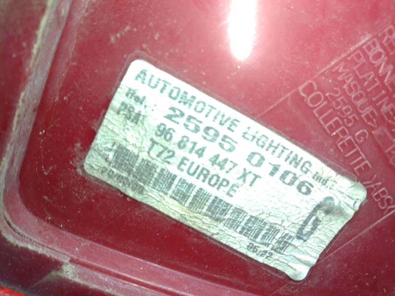 Recambio de piloto trasero izquierdo para peugeot 308 sw i (4e_, 4h_) 1.6 hdi referencia OEM IAM   