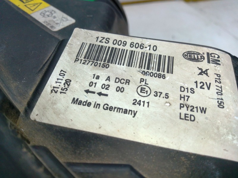 Recambio de faro derecho para saab 9-3 (ys3f, e79, d79, d75) 1.9 ttid referencia OEM IAM P12770150 1ZS00960610 