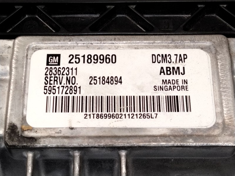 Recambio de centralita motor uce para chevrolet orlando (j309) 2.0 d referencia OEM IAM   