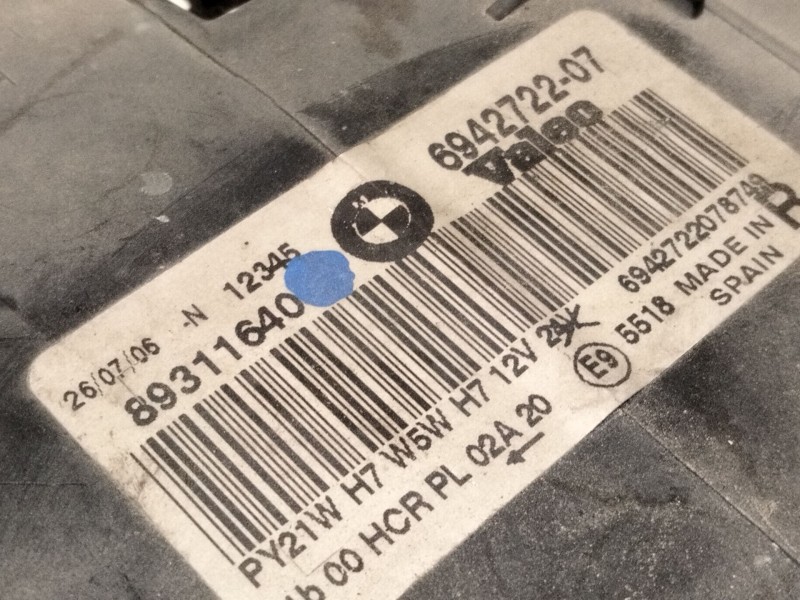 Recambio de faro derecho para bmw 3 (e90) 320 d referencia OEM IAM 6942722  