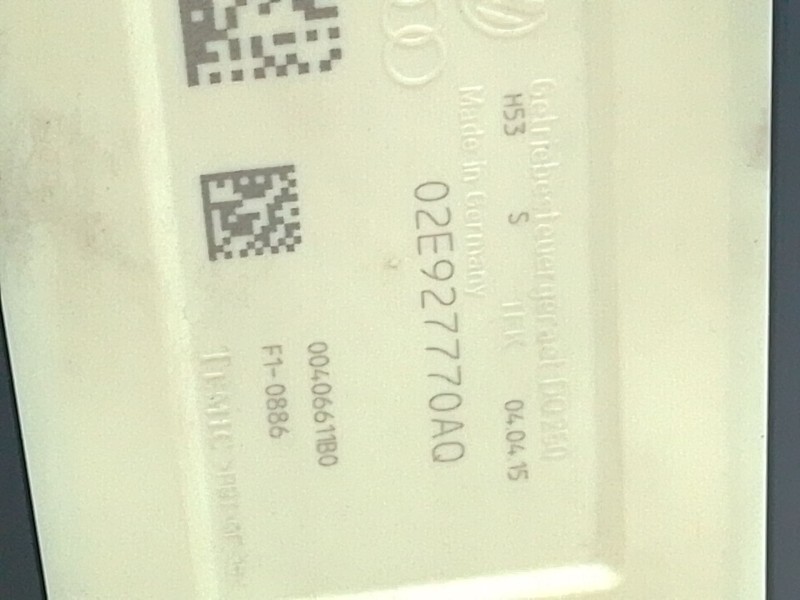 Recambio de modulo electronico para volkswagen golf vii (5g1, bq1, be1, be2) 2.0 gti referencia OEM IAM 02E927770AQ  