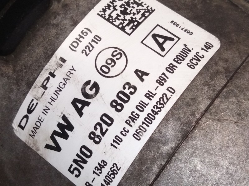 Recambio de compresor aire acondicionado para volkswagen golf vi (5k1) 1.6 tdi referencia OEM IAM   