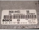 CENTRALITA MOTOR UCE 96814451 0281013627 1039S18521