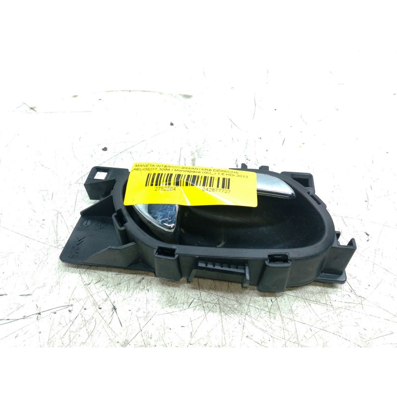Recambio de maneta interior delantera derecha para peugeot 3008 i monospace (0u_) 1.6 hdi referencia OEM IAM 9683446577  