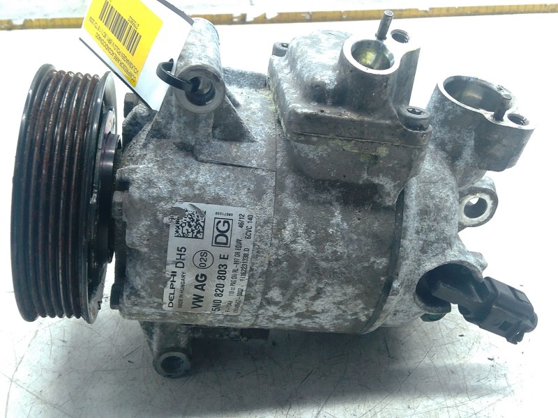 Recambio de compresor aire acondicionado para volkswagen polo v (6r1, 6c1) 1.6 tdi referencia OEM IAM 5N0820803E  