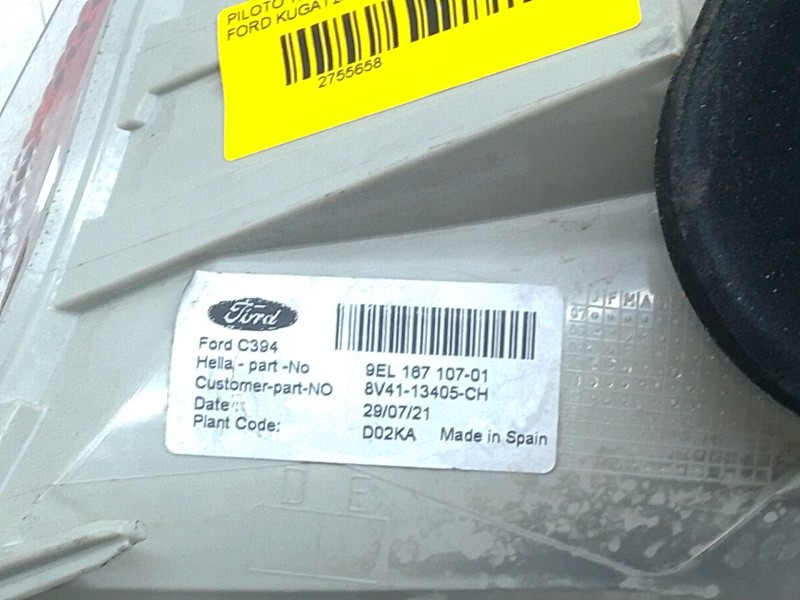 Recambio de piloto trasero izquierdo para ford kuga i 2.0 tdci 4x4 referencia OEM IAM 8V4113405CH  