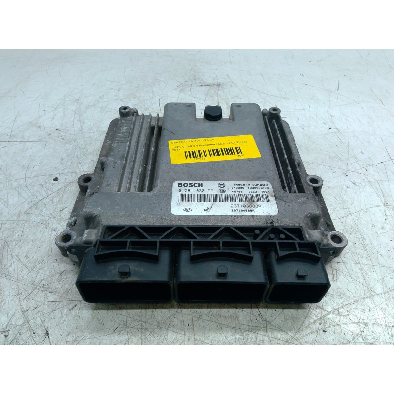 Recambio de centralita motor uce para opel vivaro b furgoneta (x82) 1.6 cdti (05) referencia OEM IAM 237103888R 0281030991 