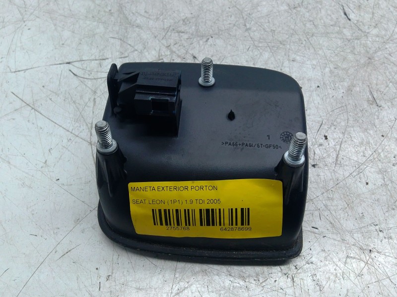 Recambio de maneta exterior porton para seat leon (1p1) 1.9 tdi referencia OEM IAM 5P0827565C  
