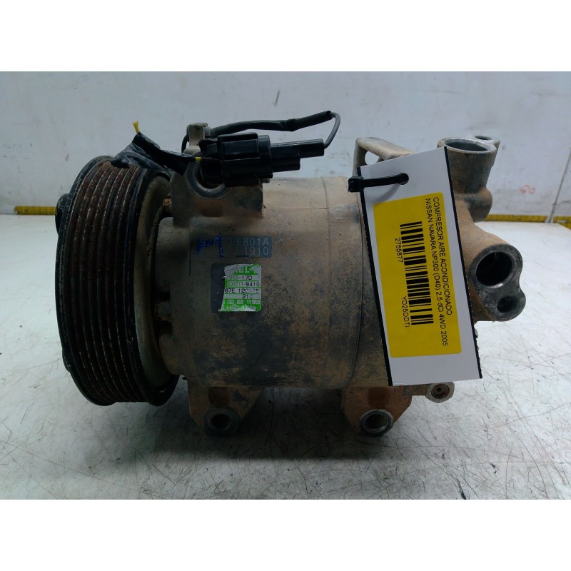 Recambio de compresor aire acondicionado para nissan navara np300 (d40) 2.5 dci 4wd referencia OEM IAM 92600EB01A  