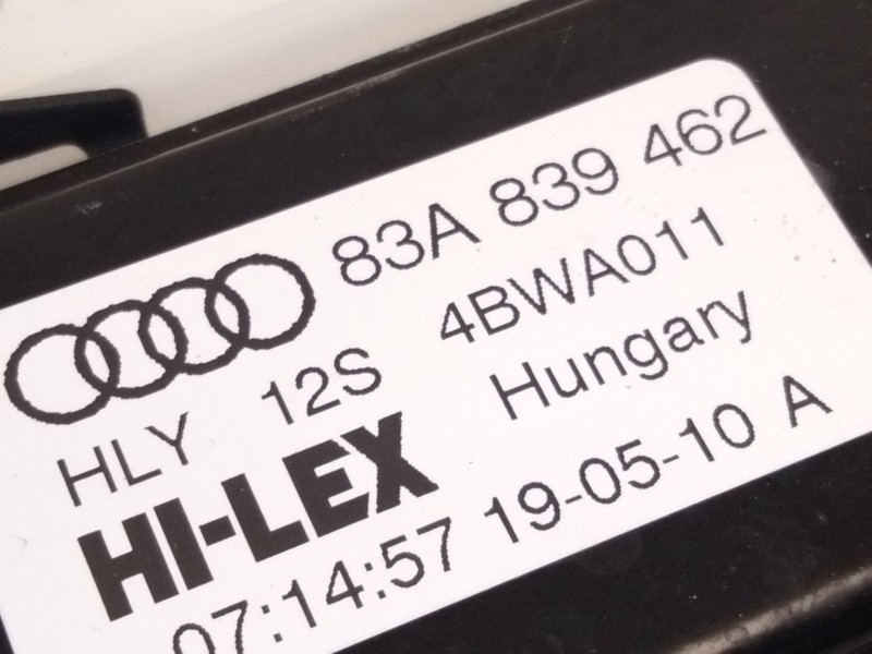 Recambio de elevalunas trasero derecho para audi q3 (f3b) 35 tdi referencia OEM IAM 83A869462  