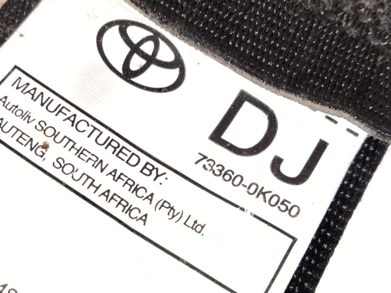 Recambio de cinturon seguridad trasero izquierdo para toyota hilux vii pick-up (_n1_, _n2_, _n3_) 3.0 d-4d 4wd (kun26) referenci