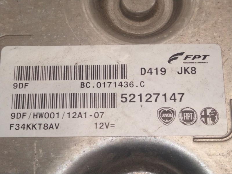 Recambio de centralita motor uce para fiat ducato caja/chasis (250_) 160 multijet 2,3 d referencia OEM IAM 52127147 F34KKT8AV 