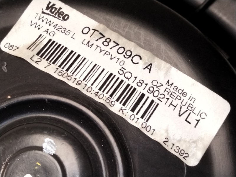 Recambio de motor calefaccion para audi q3 (f3b) 35 tdi referencia OEM IAM 5Q1819021H  