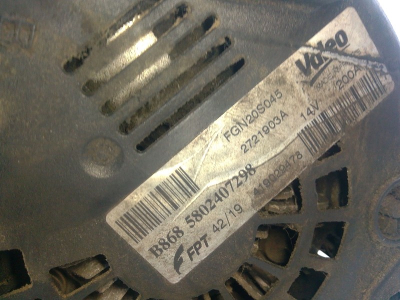 Recambio de alternador para fiat ducato caja/chasis (250_) 160 multijet 2,3 d referencia OEM IAM 5802407298  