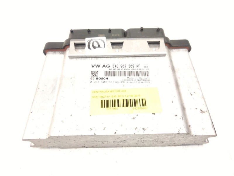 Recambio de centralita motor uce para seat ibiza iv (6j5, 6p1) 1.2 tsi referencia OEM IAM 04E907309AF 0261S09531 1039S67613