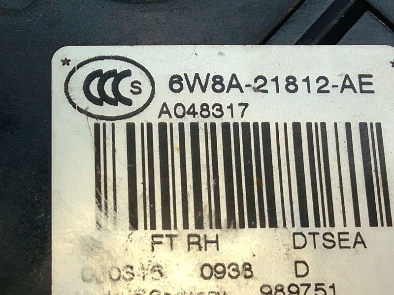 Recambio de cerradura puerta delantera derecha para land rover range rover evoque (l538) 2.0 d referencia OEM IAM 6W8A21812AE  