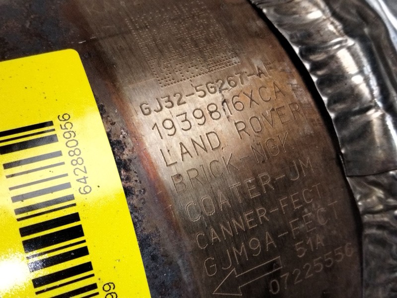 Recambio de catalizador para land rover range rover evoque (l538) 2.0 d referencia OEM IAM GJ325G267AF  