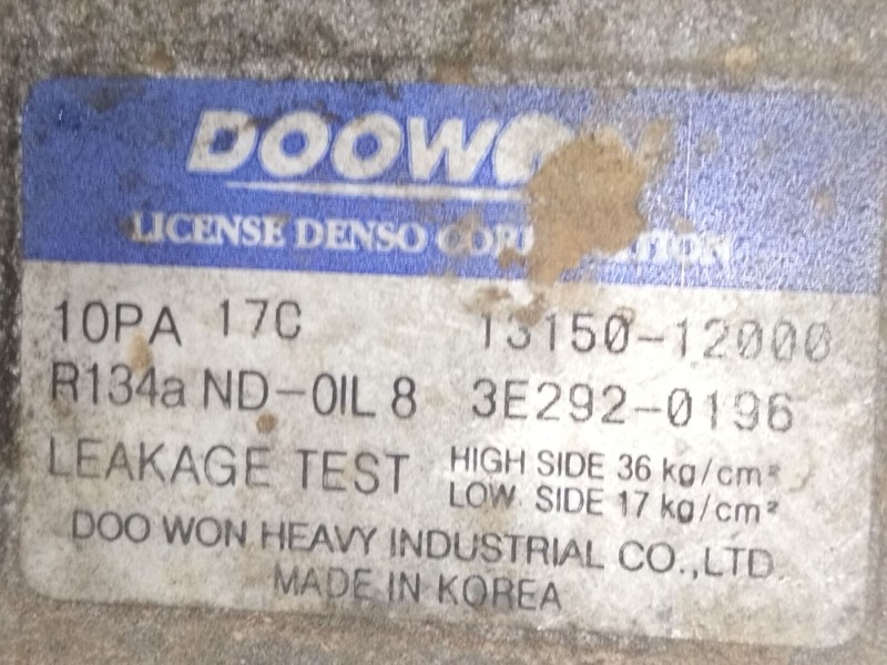 Recambio de compresor aire acondicionado para kia carnival ii (gq) 2.9 crdi referencia OEM IAM 1315012000  