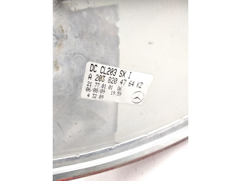 Recambio de piloto trasero izquierdo para mercedes-benz clase clc (cl203) clc 220 cdi (la) (203.708) referencia OEM IAM A2038204