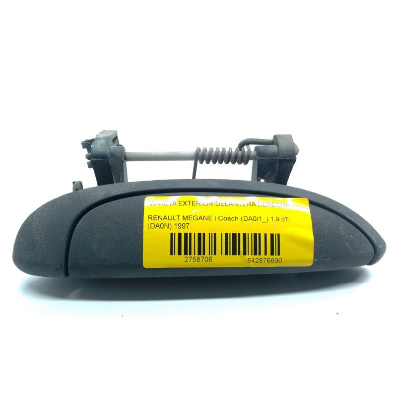 Recambio de maneta exterior delantera derecha para renault megane i coach (da0/1_) 1.9 dti (da0n) referencia OEM IAM 7700842848 