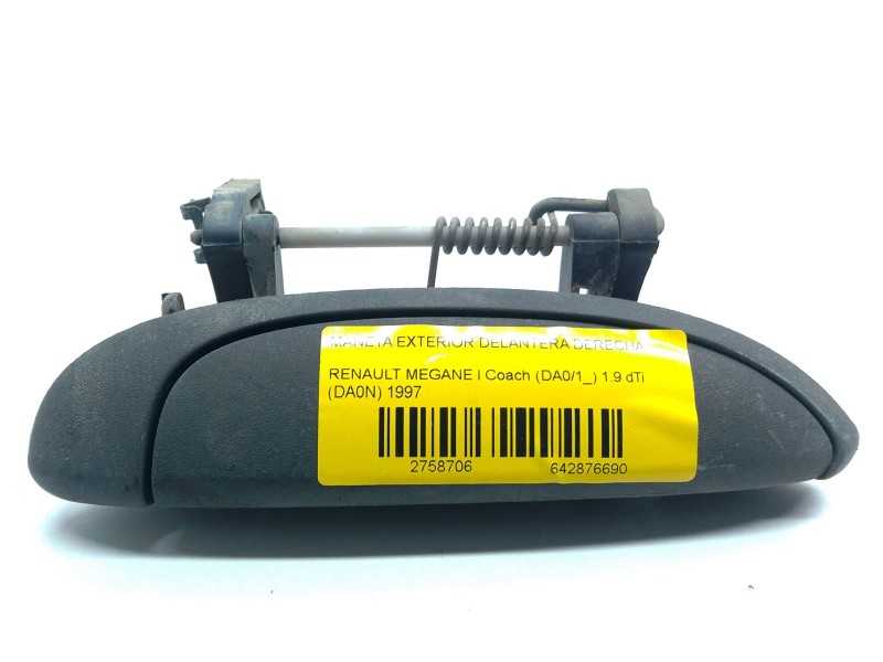 Recambio de maneta exterior delantera derecha para renault megane i coach (da0/1_) 1.9 dti (da0n) referencia OEM IAM 7700842848 