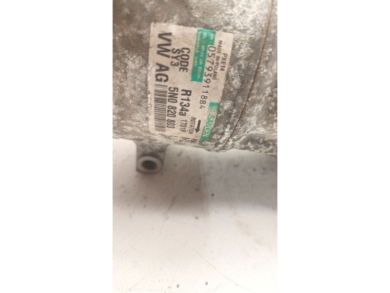 Recambio de compresor aire acondicionado para volkswagen passat b6 (3c2) 2.0 tdi referencia OEM IAM 5N0820803  