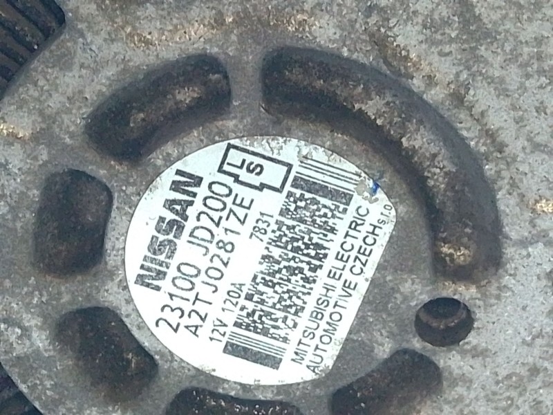 Recambio de alternador para nissan qashqai i (j10, nj10) 2.0 referencia OEM IAM 23100JD200  