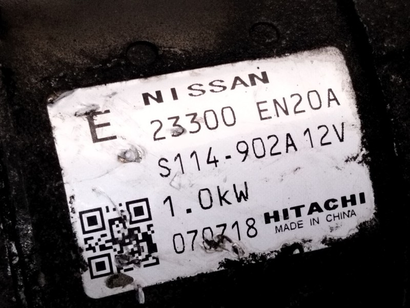 Recambio de motor arranque para nissan qashqai i (j10, nj10) 2.0 referencia OEM IAM 23300EN20A  