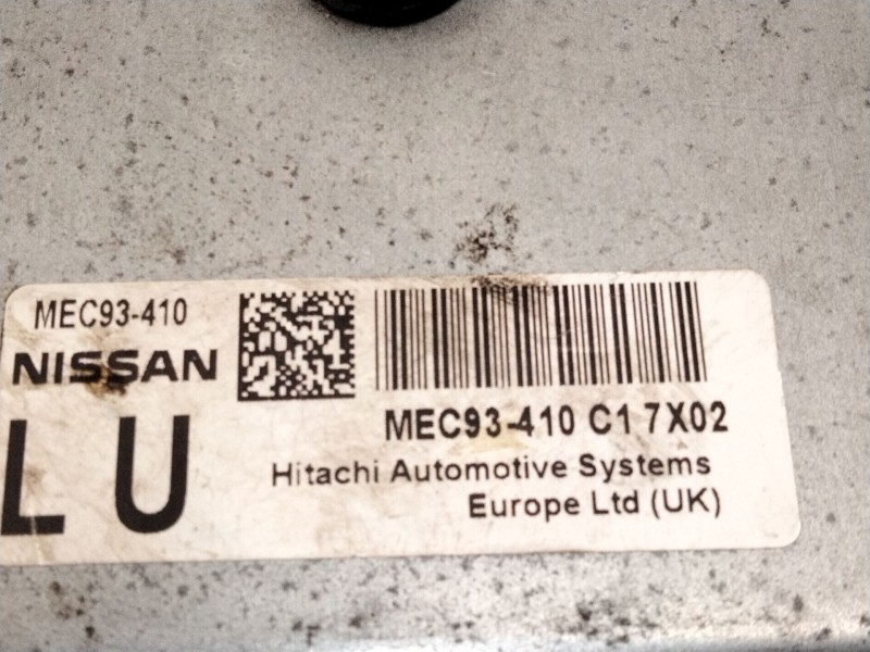 Recambio de centralita motor uce para nissan qashqai i (j10, nj10) 2.0 referencia OEM IAM MEC93410  
