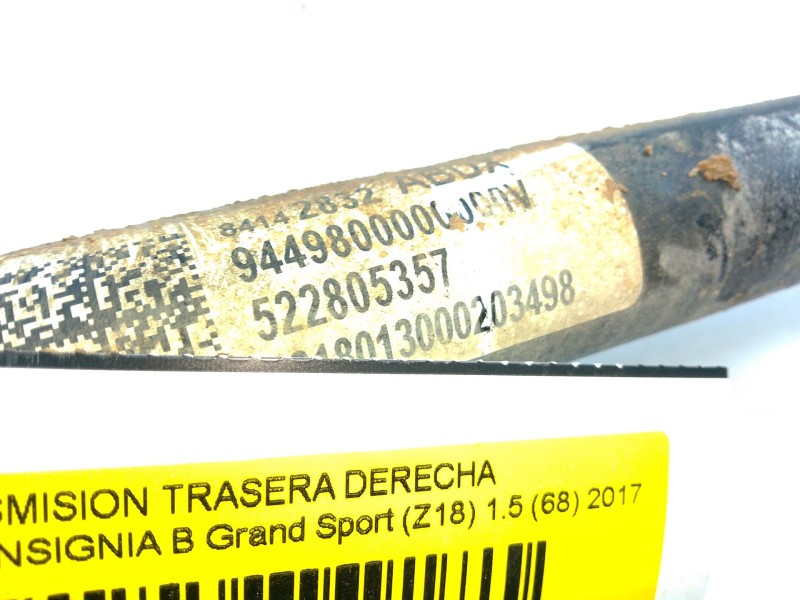 Recambio de transmision trasera derecha para opel insignia b grand sport (z18) 1.5 (68) referencia OEM IAM 522805357  