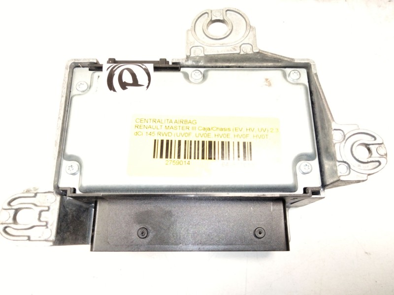 Recambio de centralita airbag para renault master iii caja/chasis (ev, hv, uv) 2.3 dci 145 rwd (uv0f, uv0e, hv0e, hv0f, hv0t, hv