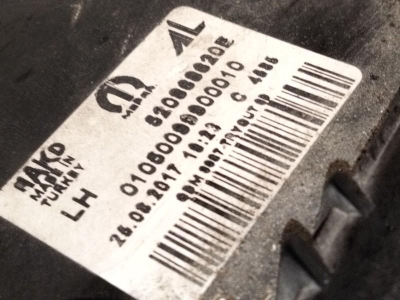 Recambio de faro izquierdo para fiat doblo cargo (263_) 1.3 d multijet (263wxu1a) referencia OEM IAM 52086820  