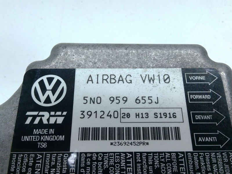 Recambio de centralita airbag para volkswagen tiguan (5n_) 2.0 tdi 4motion referencia OEM IAM 5N0959655J  
