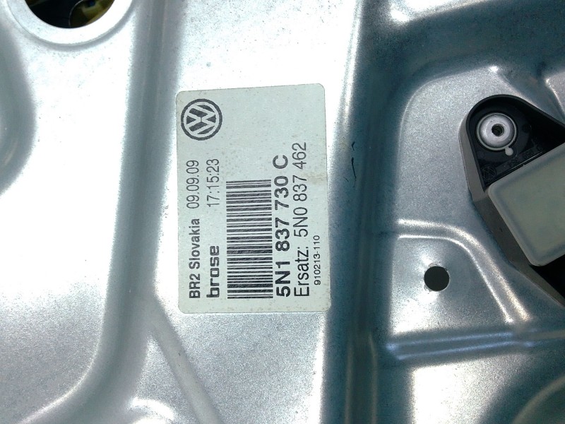 Recambio de elevalunas delantero derecho para volkswagen tiguan (5n_) 2.0 tdi 4motion referencia OEM IAM 5N1837730C  