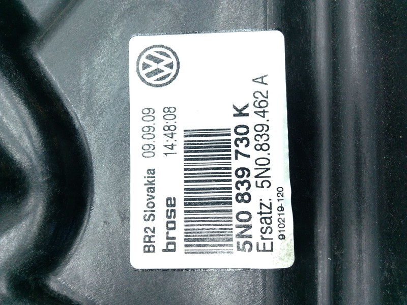 Recambio de elevalunas trasero derecho para volkswagen tiguan (5n_) 2.0 tdi 4motion referencia OEM IAM 5N089730K  