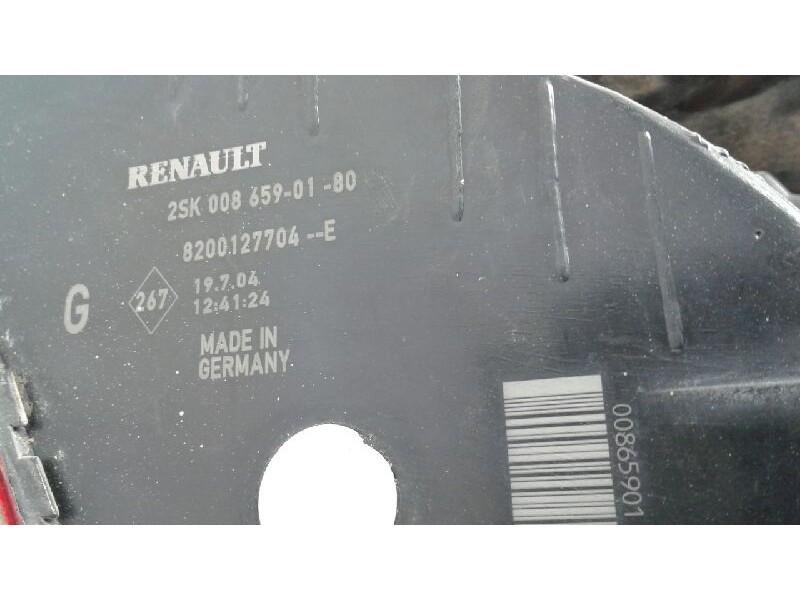 Recambio de piloto trasero izquierdo para renault scenic ii confort authentique referencia OEM IAM 8200127704E 2SK0086590180 