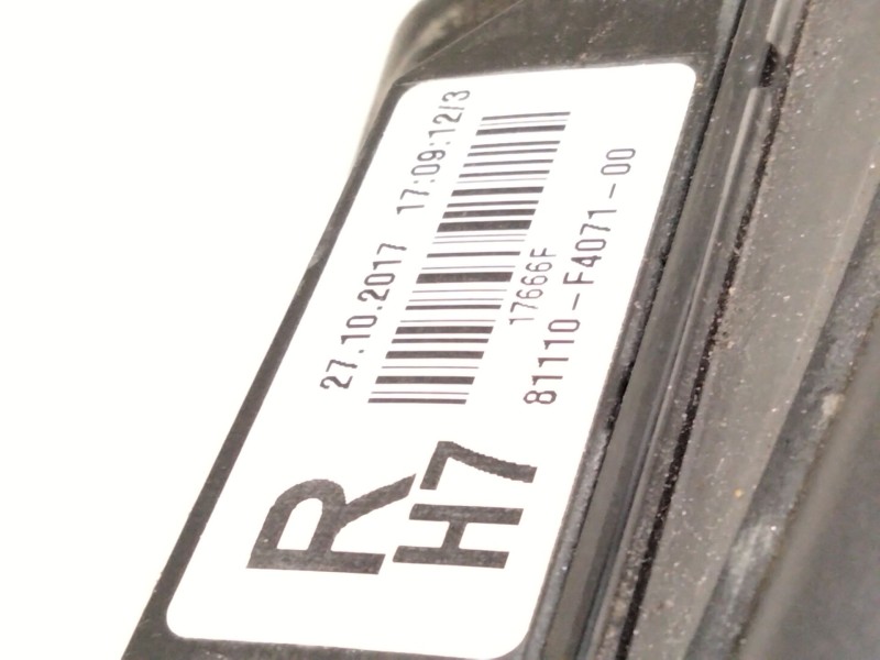 Recambio de faro derecho para toyota c-hr (_x1_) 1.8 hybrid (zyx10_, zyx11_) referencia OEM IAM 81110F407100  